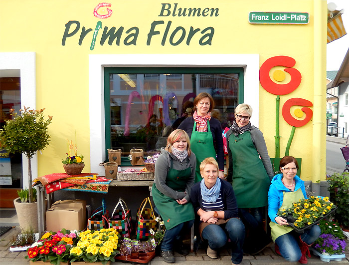 Unser Floristen-Team von Blumen PrimaFlora in Schladming